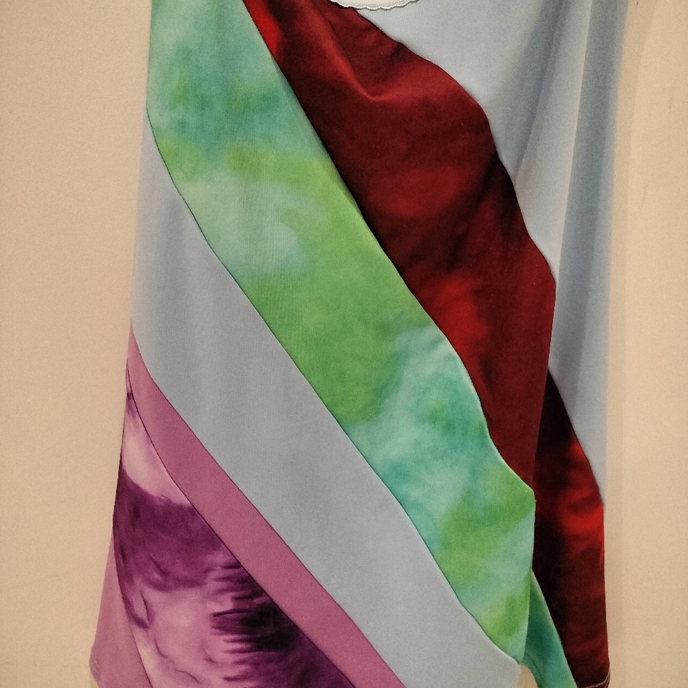 Women's Cider Halter Spaghetti Strap Multi colored Dress - Picture 3 of 5